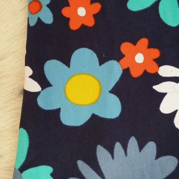 VTG 1960s DEADSTOCK Floral Flower Power Cotton Flares Pants Approx. 5-6 Years - Picture 11 of 12